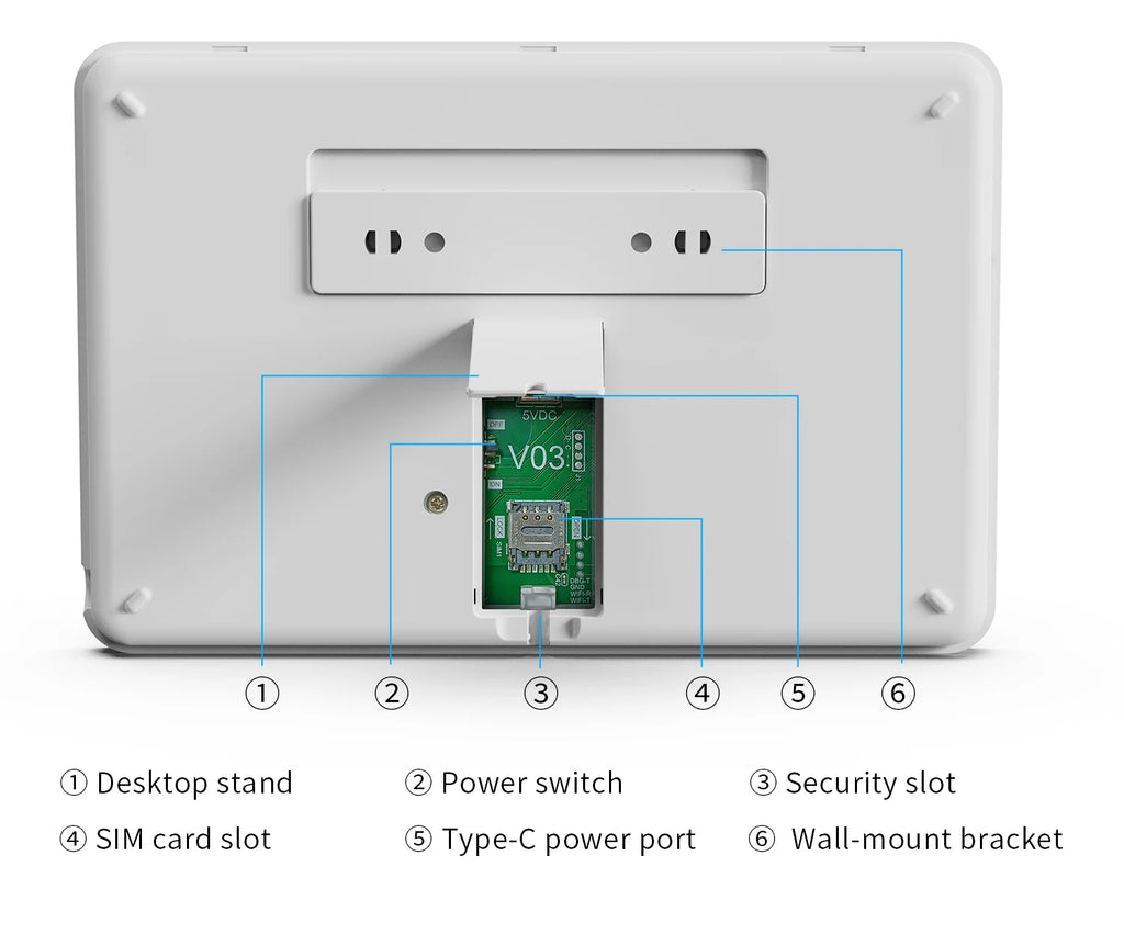 Smart Home Security Alarm System — WiFi & GSM, Touch Keypad, RFID & APP Control