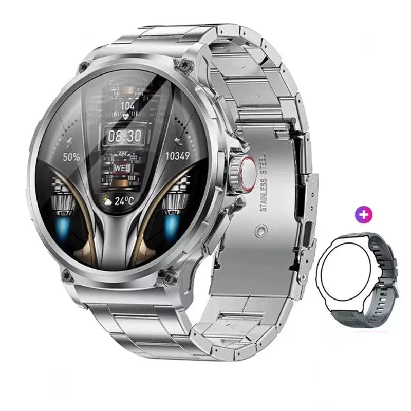 2026 New 1.85 inch Men Smart Watch Outdoors Sports 700mah Large Battery IP68 Waterproof LED Fitness Tracker Smartwatch Man Gifts