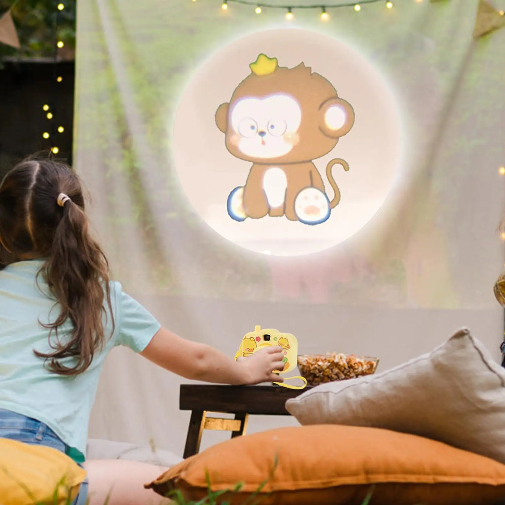 Kid Mini Projection Camera Toy Animal Image Indoor Projector Educational Learning Projector Toys Projector For Learning Portable