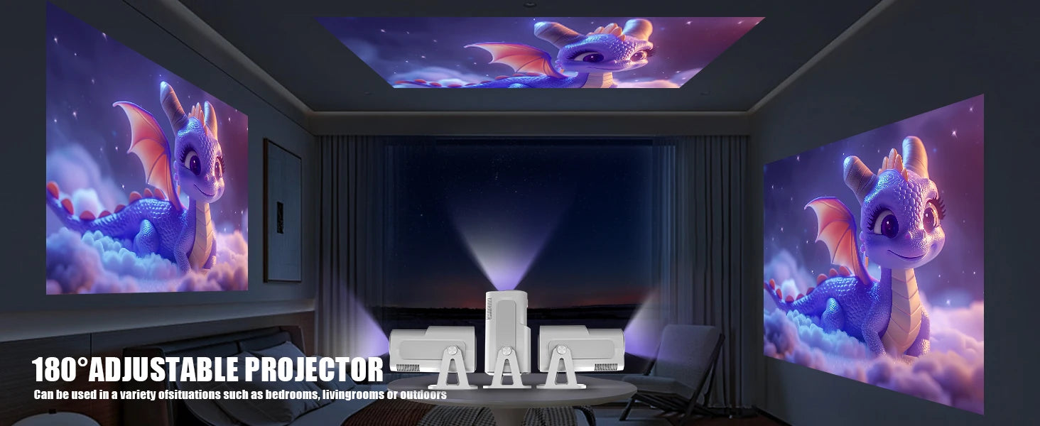 Magcubic Netflix Officially Licensed Android 13 HY320 NTV Mini Projector With Amlogic S950D4 1080P 500ANSI Dual WiFi BT5.2 Voice