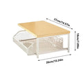 Kitchen Storage Rack Standing Shelf with Drawer for Fruit Vegetable Microwave Pots Dishes Spice Organizer for Kitchen Countertop