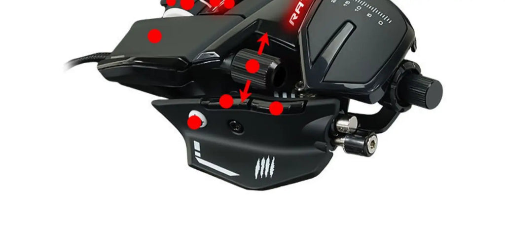 MADCATZ RAT8+ Wired Mechanical Mouse 11 Key Programming Button Mice Esports Gaming Mouse PMW3389 Custom Comfortable Gaming Mouse