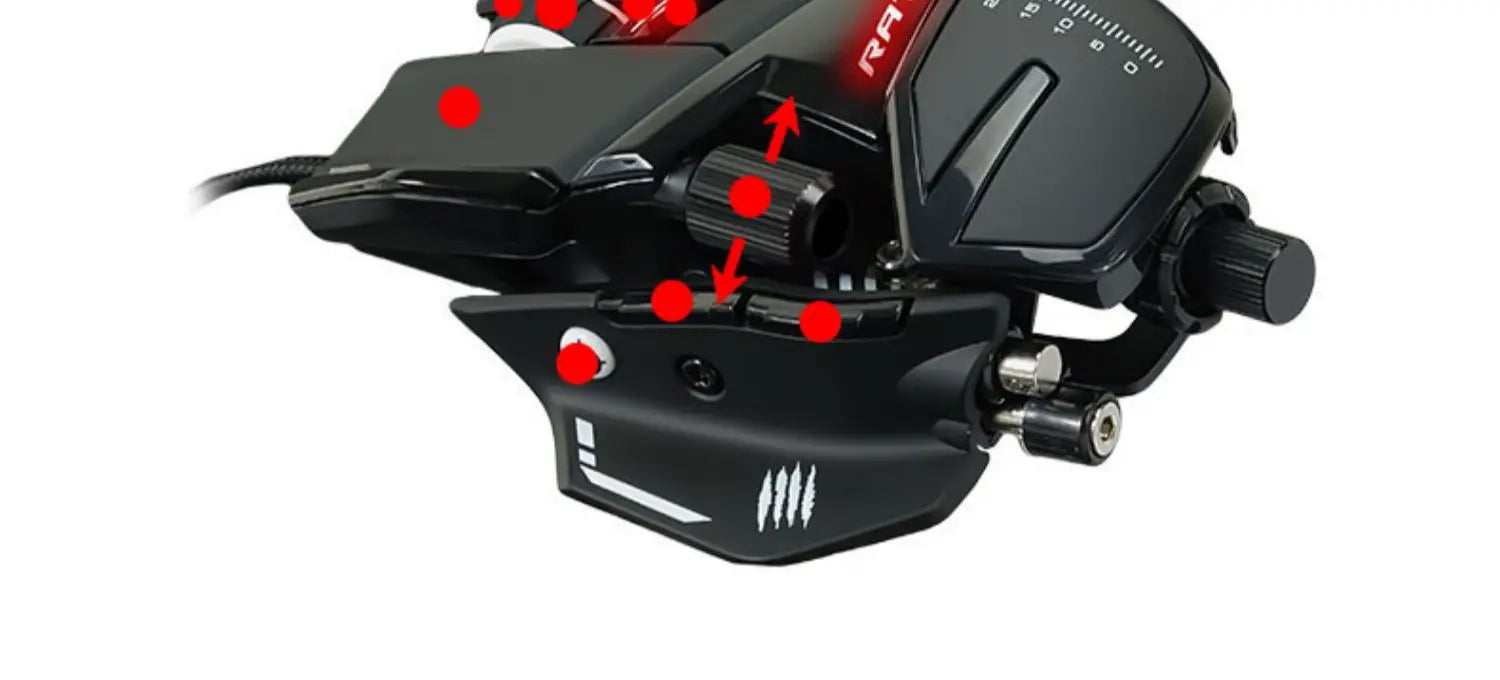 MADCATZ RAT8+ Wired Mechanical Mouse 11 Key Programming Button Mice Esports Gaming Mouse PMW3389 Custom Comfortable Gaming Mouse
