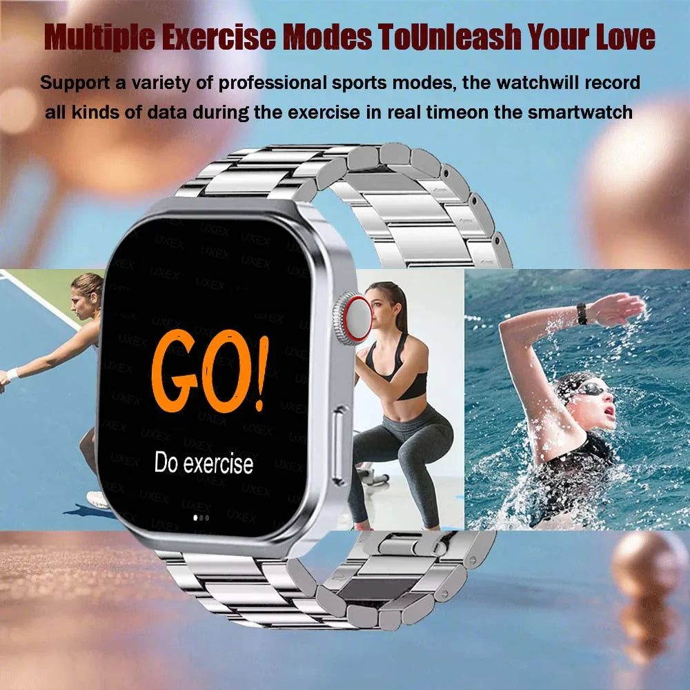 2026 New Smartwatch Men 2.01" Full Touch Screen Stopwatch Calculator Bluetooth Call Game Sport Smart Watches Multifunction Women