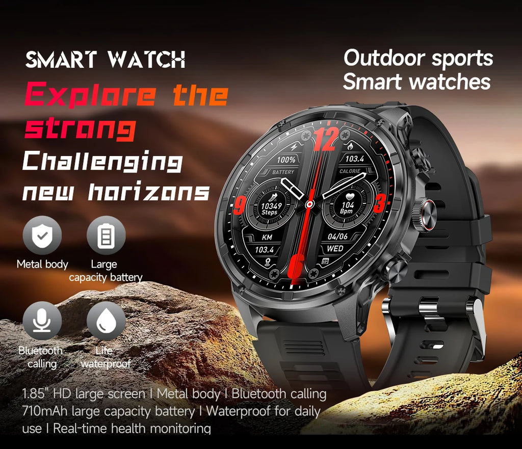 2026 Smart Watch 1.85-inch high-definition screen 710 mAh large-capacity battery. Equipped with sports mode, Bluetooth calling