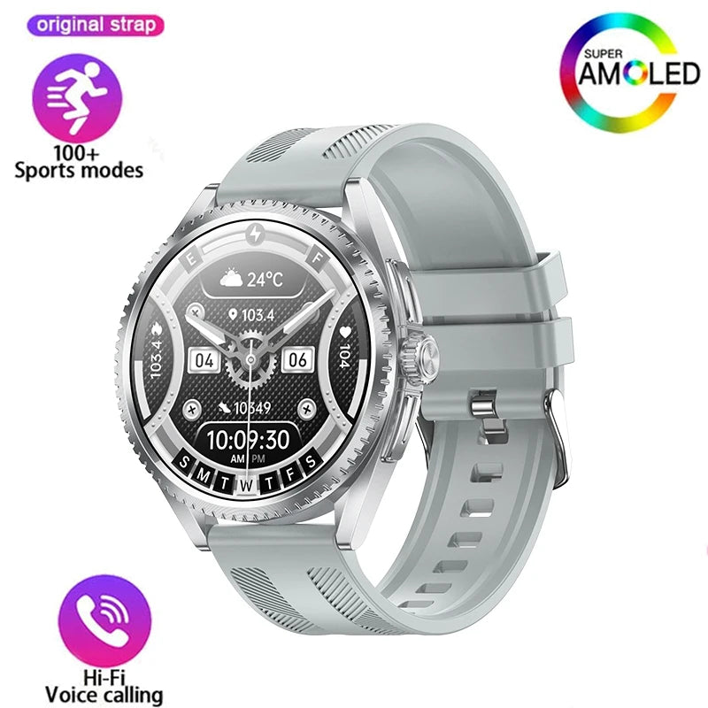 Smart Watch for Men 1.75-Inch AMOLED Luxury Business Sports Fitness Watch IP67 Water Resistant 620mAh Standby Multi-Sport Mode