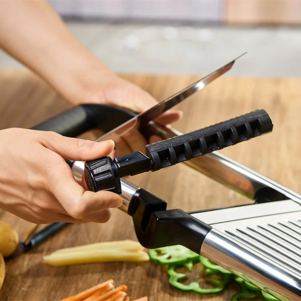 Kitchen Gadgets Adjustable Vegetable Slicer Stainless Steel Efficient Vegetable Cutter Professional Vegetable Chopper Potato