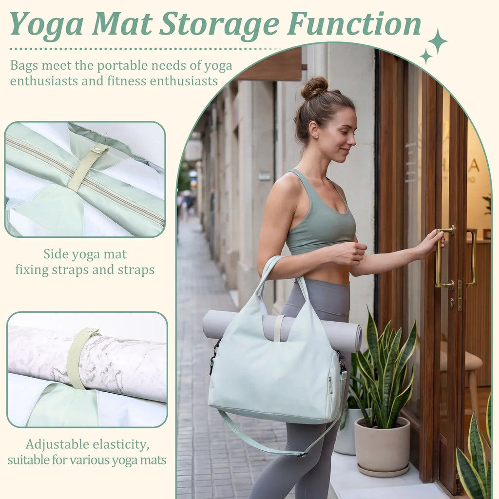 Yoga Mat Bag Portable Gym Handbags Yoga Mat Holder Storage for Women Men Training Sac De Sport Travel