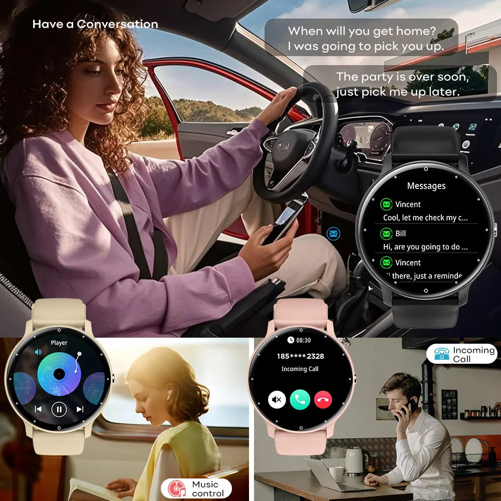 Smart Watch for Men & Women IP67, 100+ Sports Modes, Pedometer, Calorie&Distance Tracker, Weather Updates,Fitness Tracker Watch