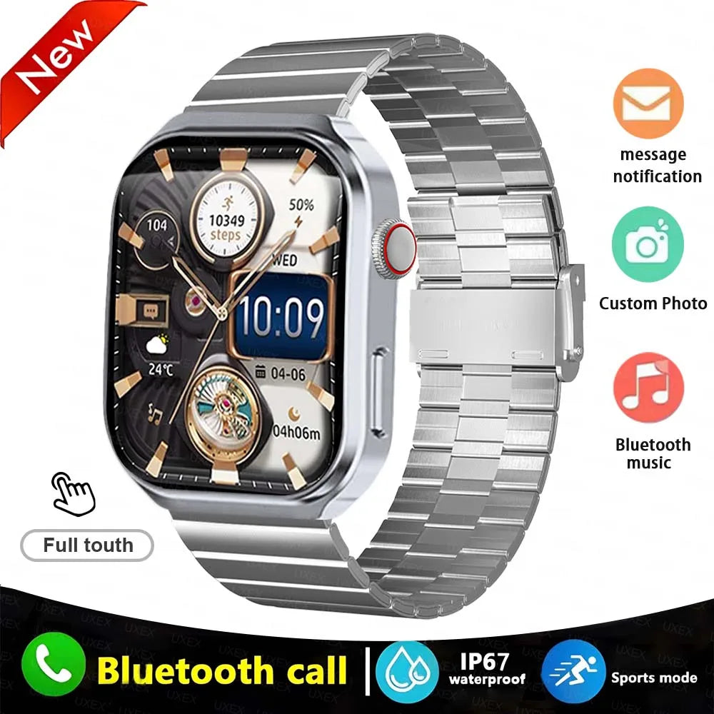 2026 New Smartwatch Men 2.01" Full Touch Screen Stopwatch Calculator Bluetooth Call Game Sport Smart Watches Multifunction Women