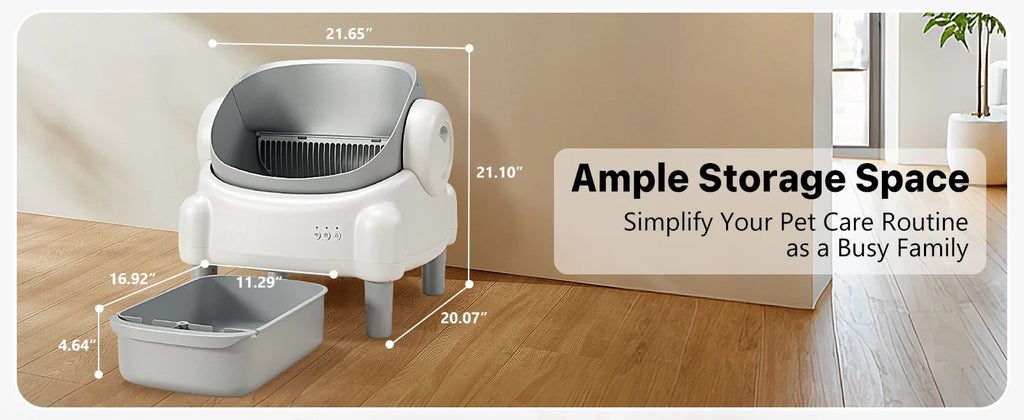 Smart Cat Litter Box, Automatic Self-Cleaning Litter Box With APP Remote Control And Health Monitor, Pet Toilet Products