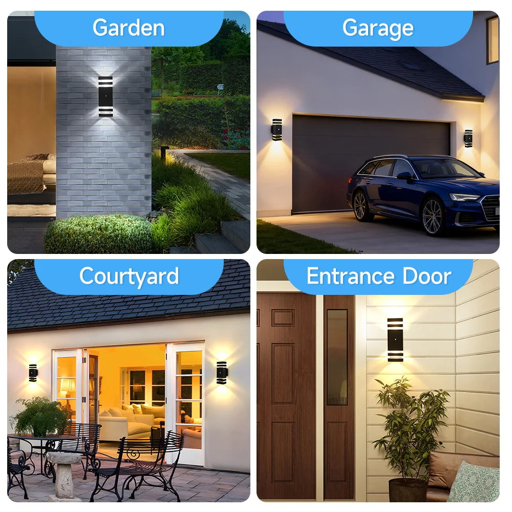 Smart Motion Sensing Outdoor Wall Light — Waterproof LED, 110V-220V for Porch & Garden