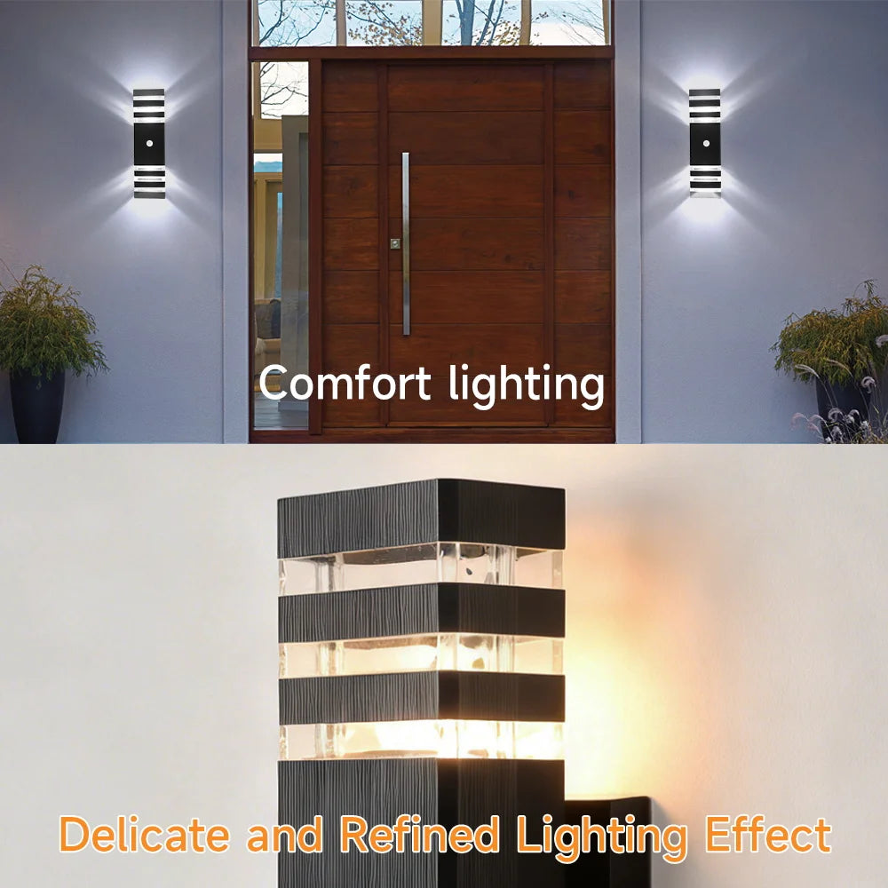 Smart Motion Sensing Outdoor Wall Light — Waterproof LED, 110V-220V for Porch & Garden