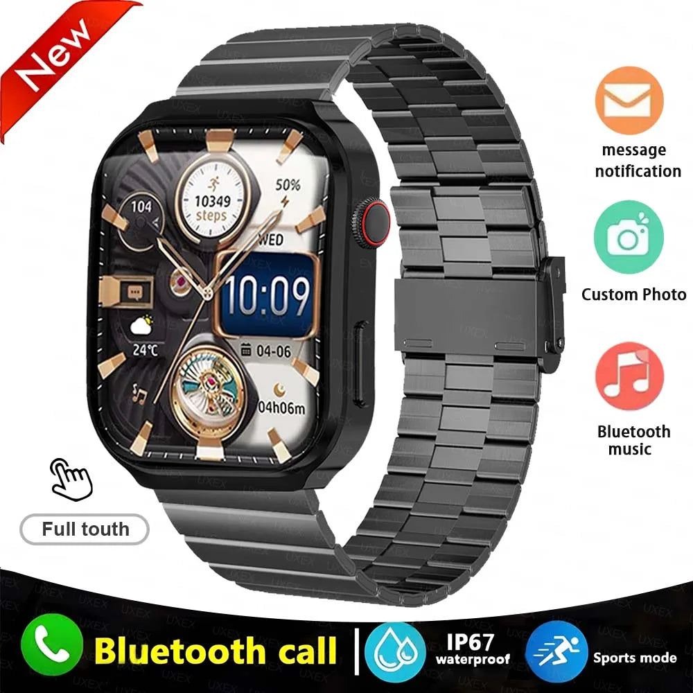 2026 New Smartwatch Men 2.01" Full Touch Screen Stopwatch Calculator Bluetooth Call Game Sport Smart Watches Multifunction Women