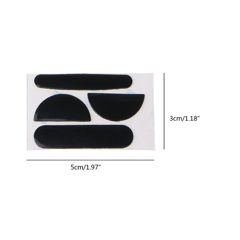 2 Sets of MX Master 3S Rounded Curved Edges Mouse Feet Mouse Skate Mouse Pads Wireless Gaming Mouse Feet Replacement