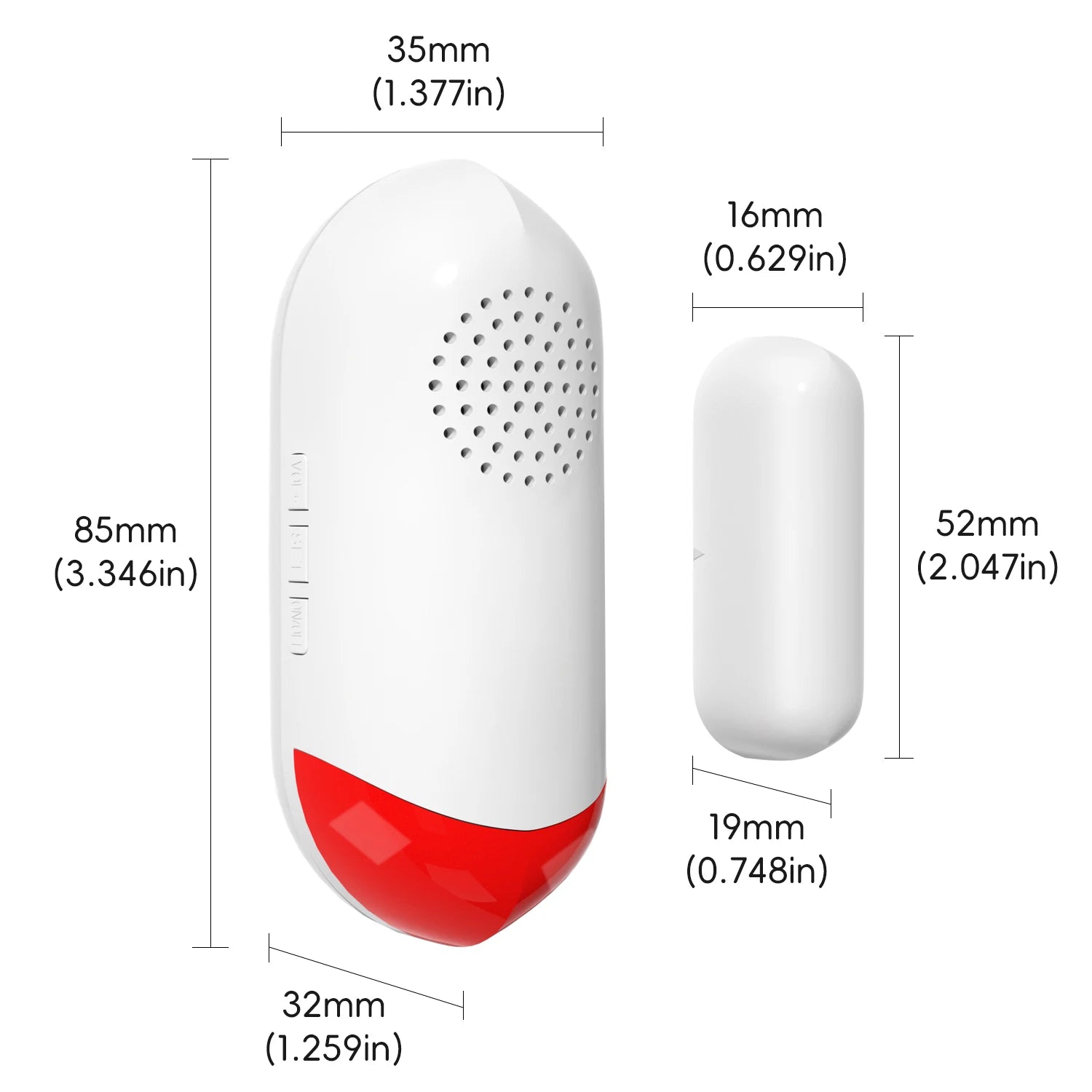 Smart WiFi Door & Window Sensor — 100dB Siren, LED Alert & APP Control