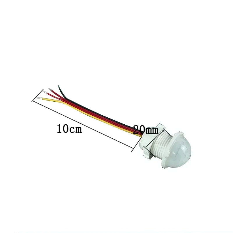 Smart Home Motion Sensor Switch, 5V/12V/24V Auto ON/OFF IR Detector for LED Strip Lights, Cabinet, Stairs, Closet