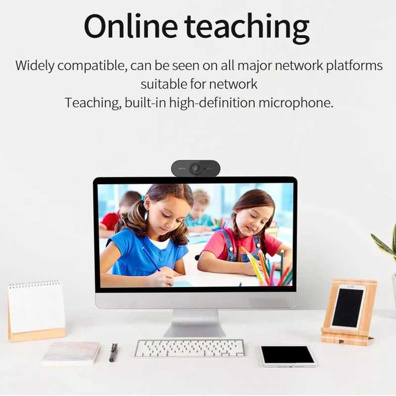 New Mini Web Camera PC Full HD With Microphone USB Plug Support Laptop Desktop Suitable For Video Calls Conference Live Work