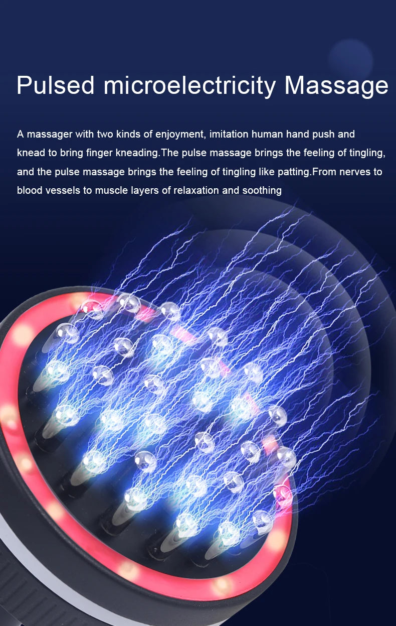 Electric Massager Meridian Massage Brush GuaSha Heating Microcurrent Anti Cellulite Beauty Scraping Infrared Heat Slimming