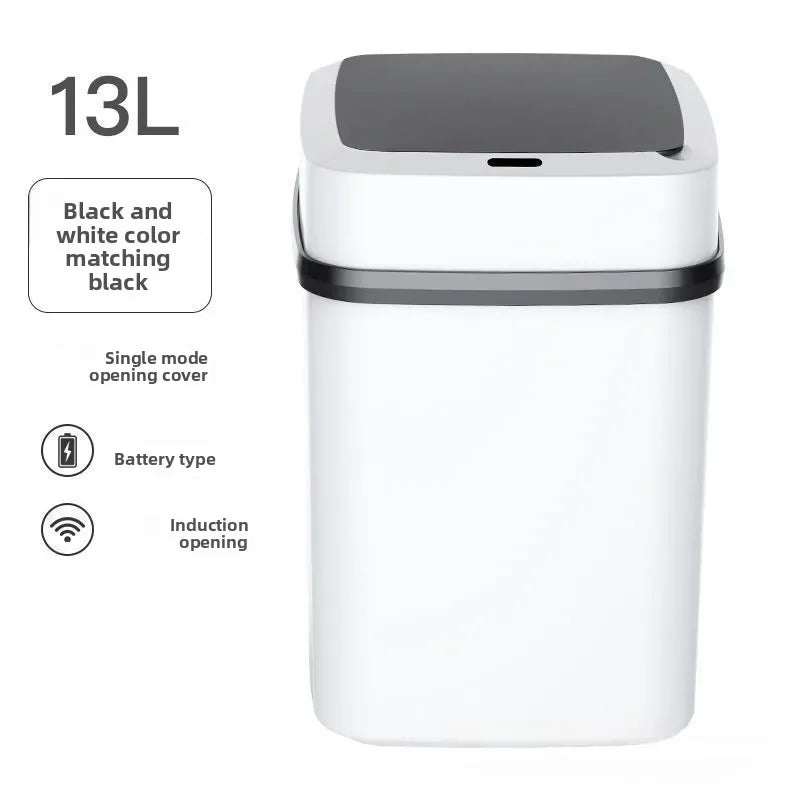 Smart Sensor Trash Can — 13L Automatic Touchless, Waterproof for Kitchen & Bathroom