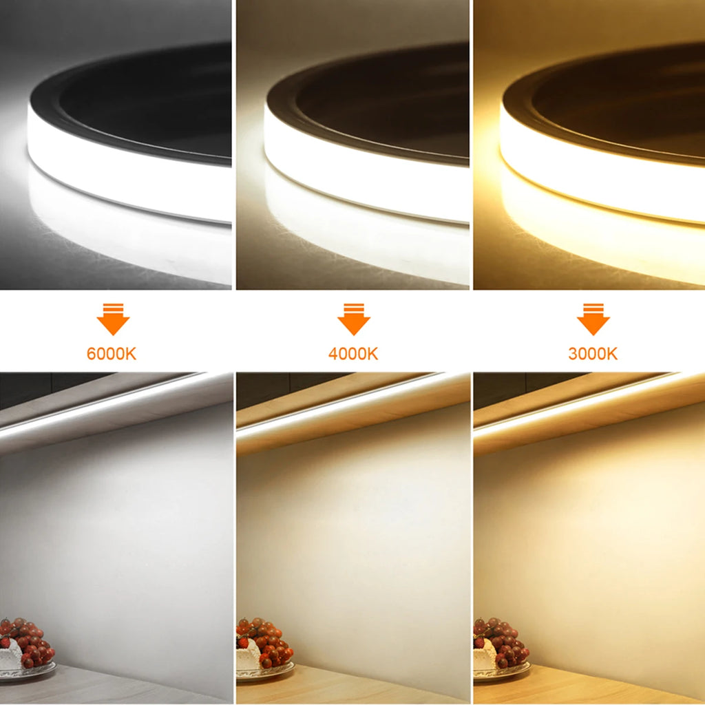 Smart PIR Motion Sensor LED Strip — Auto On/Off, 320 LEDs/m, Waterproof for Kitchen & Stairs