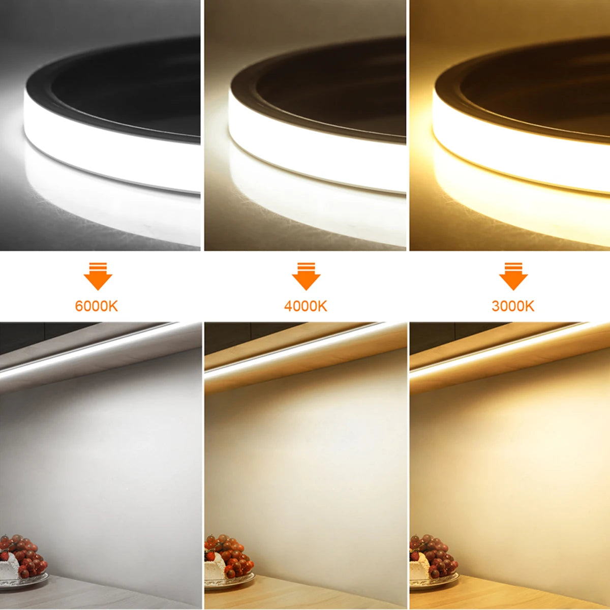 Smart PIR Motion Sensor LED Strip — Auto On/Off, 320 LEDs/m, Waterproof for Kitchen & Stairs