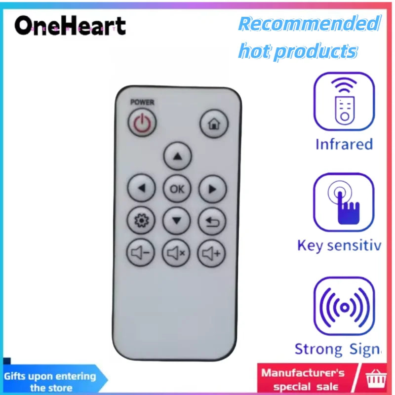 High-Quality New Remote Control for ViewSonic M1 mini Plus Pocket Cinema Projector