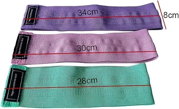 Resistance Bands for Working Out, Fabric Exercise Bands for Legs and Butt, Workout Bands for Women and Men for Yoga Starter Set