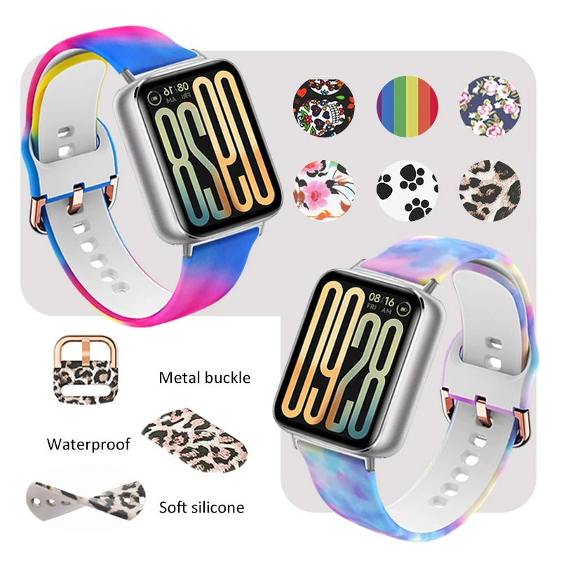 Watchband Strap for Xiaomi Watch 9pro/8pro Official Strap Silicone Accessories 18mm Cute Band for Redmi Watch5/watch4 wristband