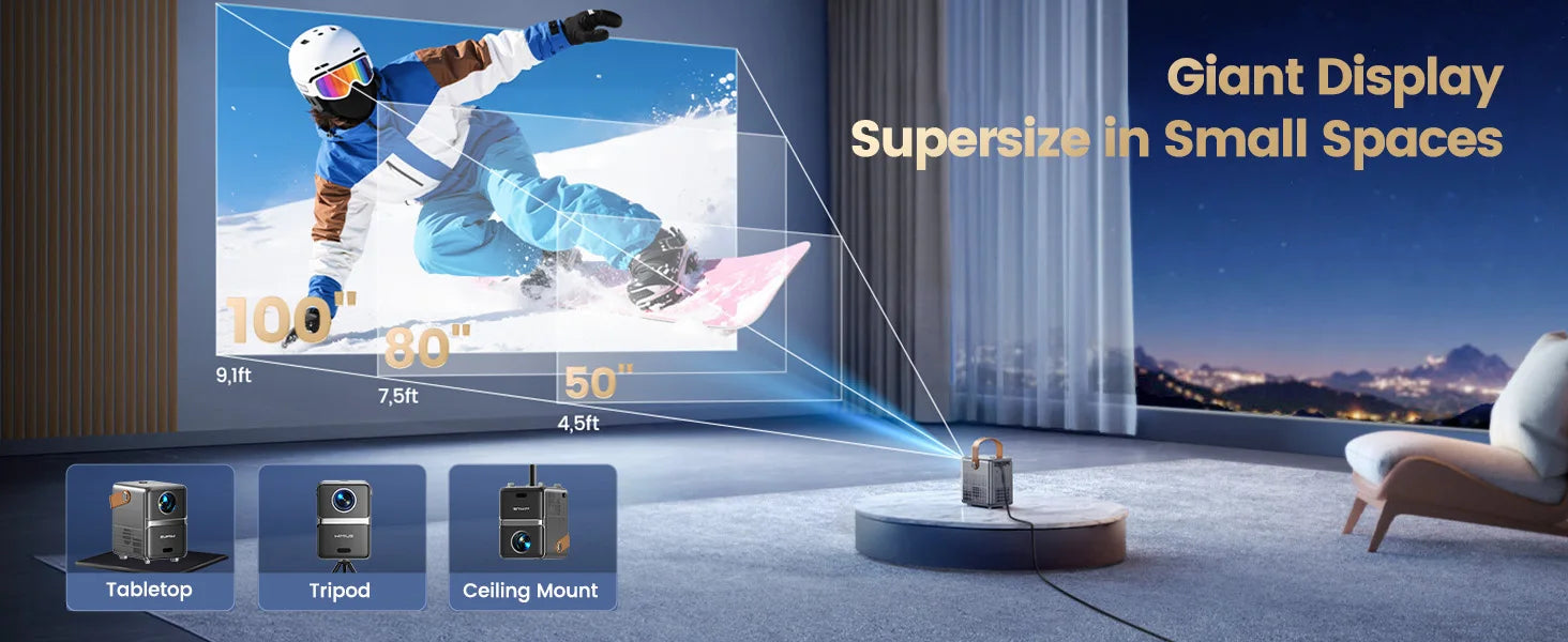 Wimius 600ANSI Mini Projector 4K Laser WiFi6 1080P HD projectors Beam 20W Dolby hy300max Home Theater Beamer Movie proyector