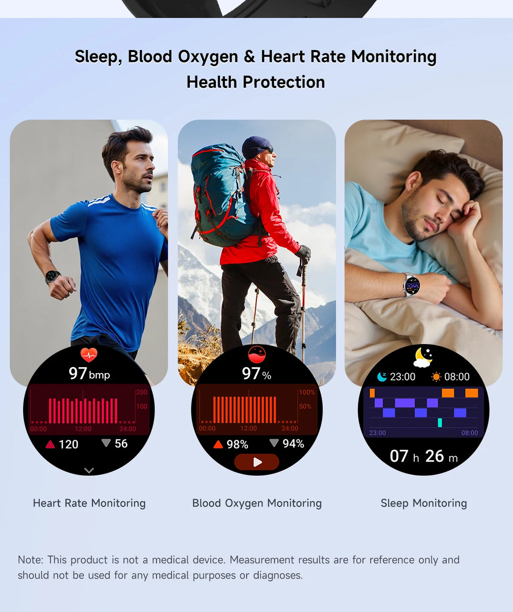 The new 2026 smartwatch is designed with a 1.7-inch high-definition screen, specifically designed for outdoor sports shooting