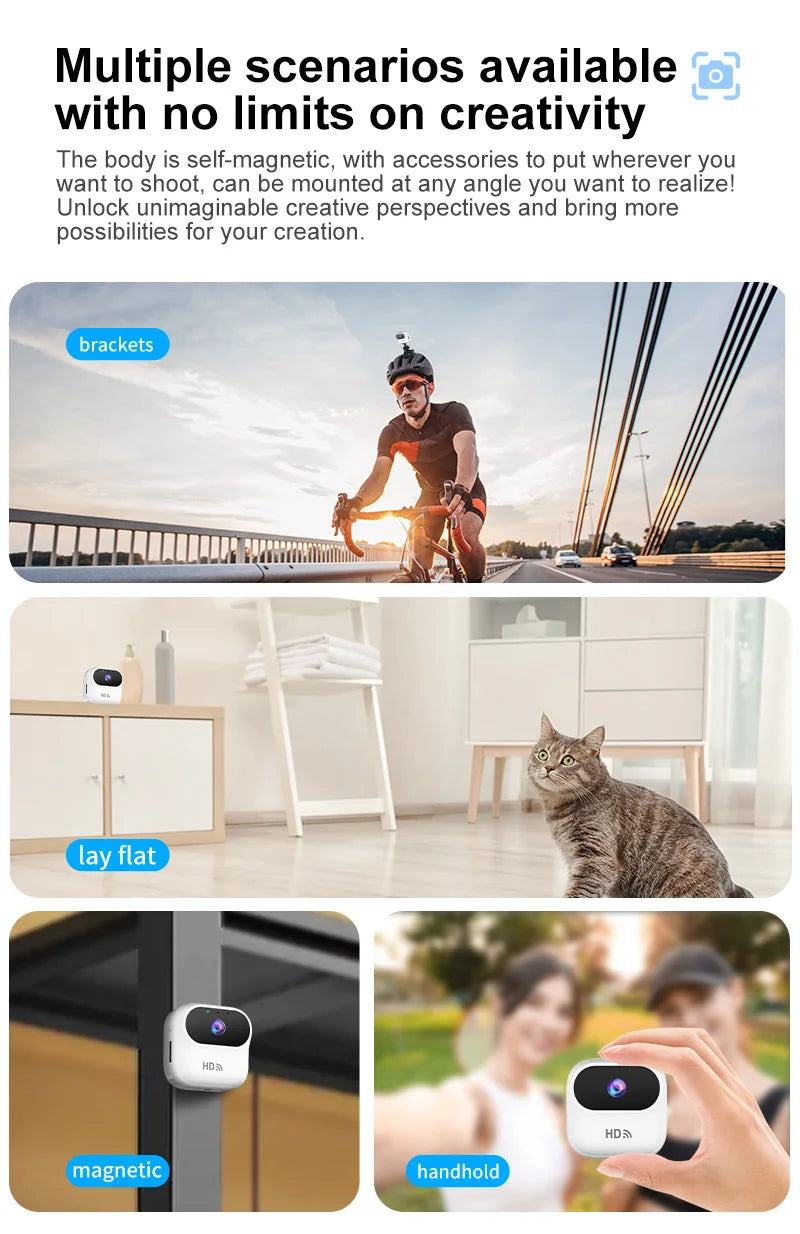 Smart Mini WiFi Security Camera — HD 1080P, Night Vision & Motion Detection