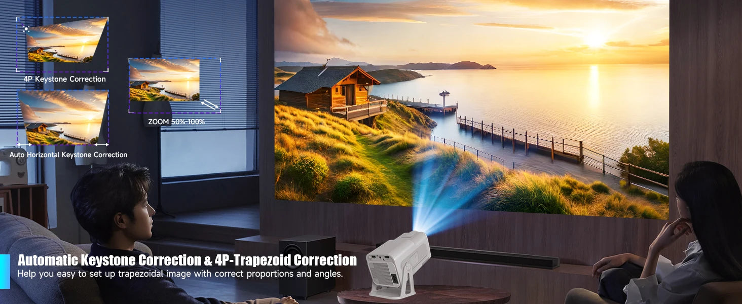 Magcubic Netflix Officially Licensed Android 13 HY320 NTV Mini Projector With Amlogic S950D4 1080P 500ANSI Dual WiFi BT5.2 Voice