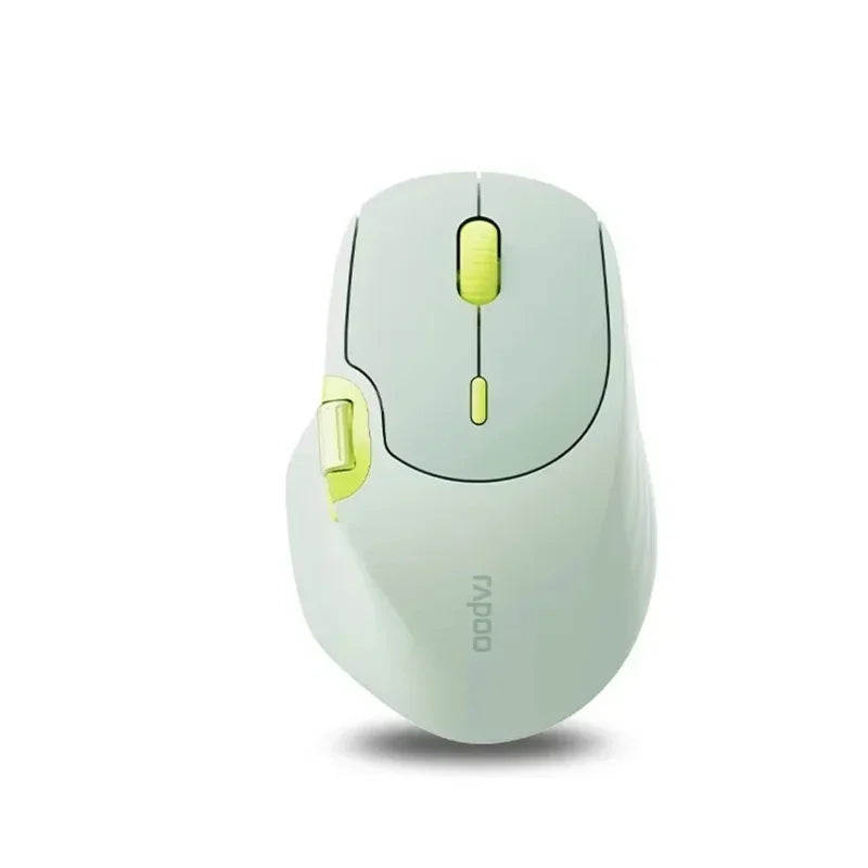 RAPOO MT560 100% Wireless Mouse with Bluetooth Three-Mode MagneticSide Scroll Wheel for Computer Office Use Mute Button Included