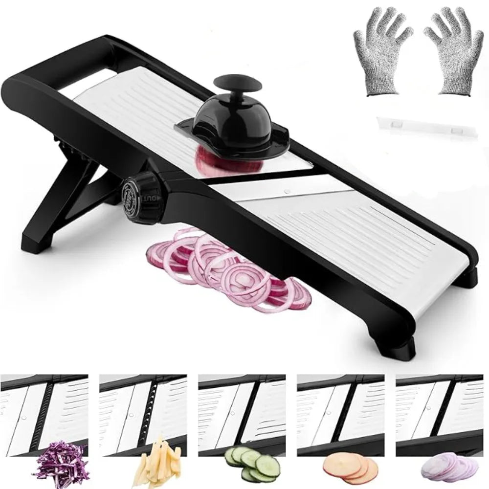 Kitchen Gadgets Adjustable Vegetable Slicer Stainless Steel Efficient Vegetable Cutter Professional Vegetable Chopper Potato