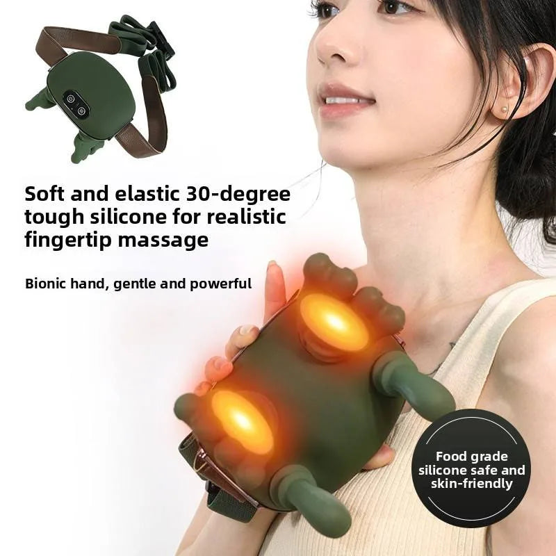 Master's Hand Shoulder Neck Massager Massage Device for Pain Relief, Deep Tissue Kneading for Neck Back & Shoulders Rechargeable
