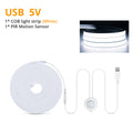 Smart PIR Motion Sensor LED Strip — Auto On/Off, 320 LEDs/m, Waterproof for Kitchen & Stairs