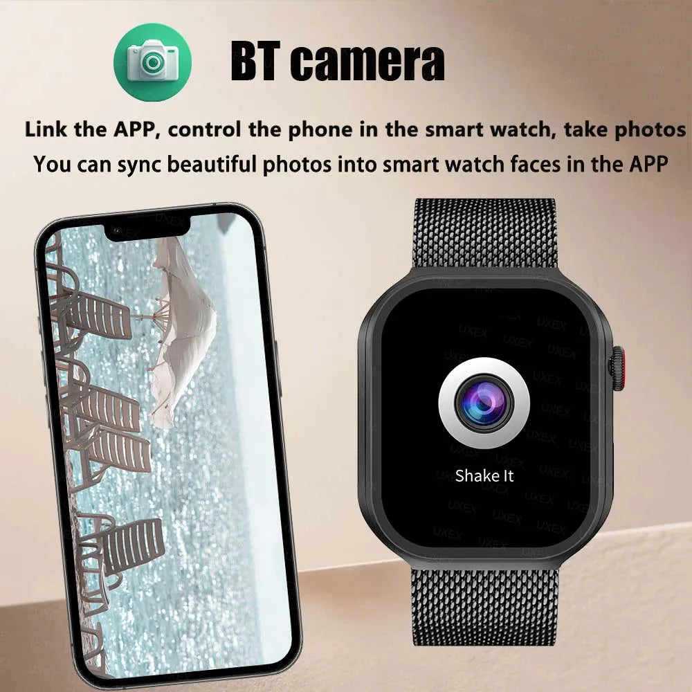 2026 New Smartwatch Men 2.01" Full Touch Screen Stopwatch Calculator Bluetooth Call Game Sport Smart Watches Multifunction Women