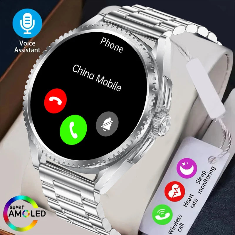 Smart Watch for Men 1.75-Inch AMOLED Luxury Business Sports Fitness Watch IP67 Water Resistant 620mAh Standby Multi-Sport Mode