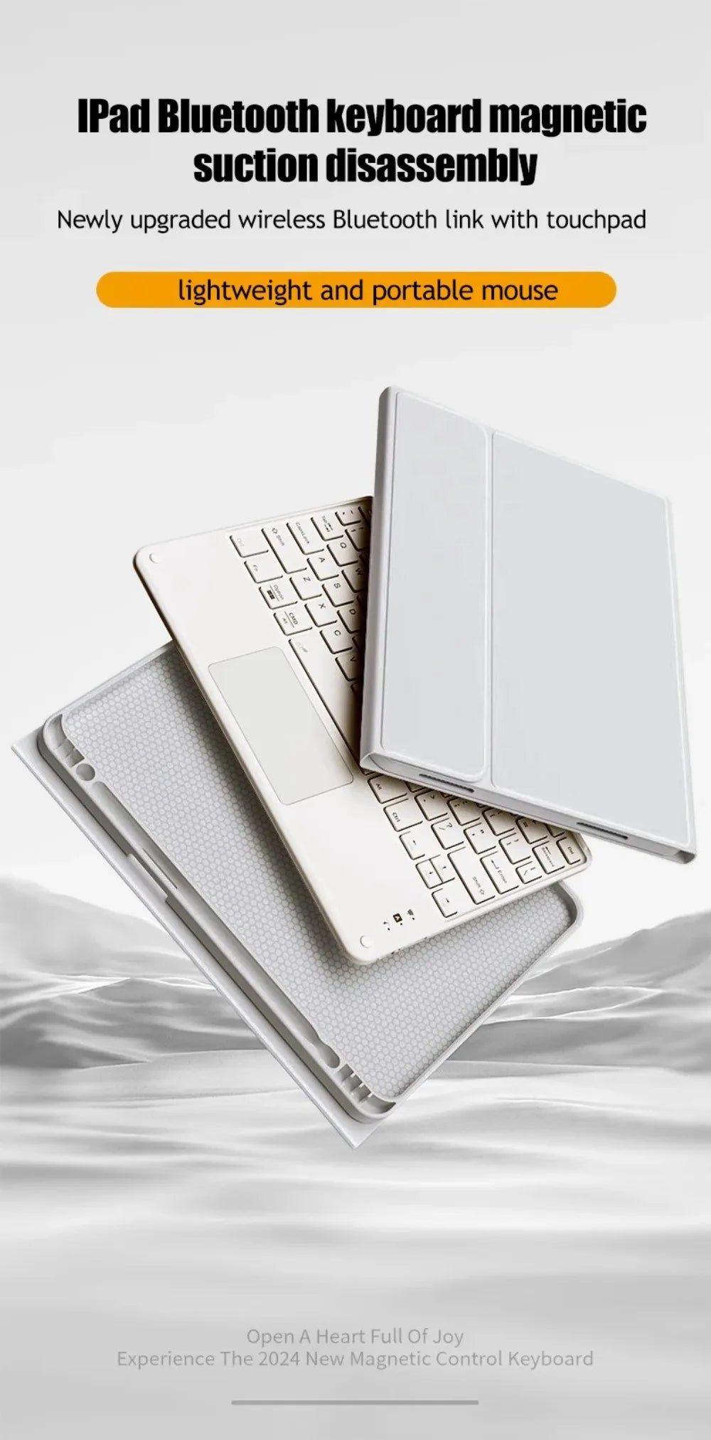 Keyboard Wireless Mouse Magic For iPad Pro 13 11 Case M5 M4 2026 M3 Air 13 11 5 4 10.2 9 8 7 Generation Case Bluetooth Keyboard