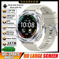 Smart Watch, Bluetooth Calling, Message Reminder, Stainless Steel Strap, Flashlight Function, Compatible with IPhone/Android