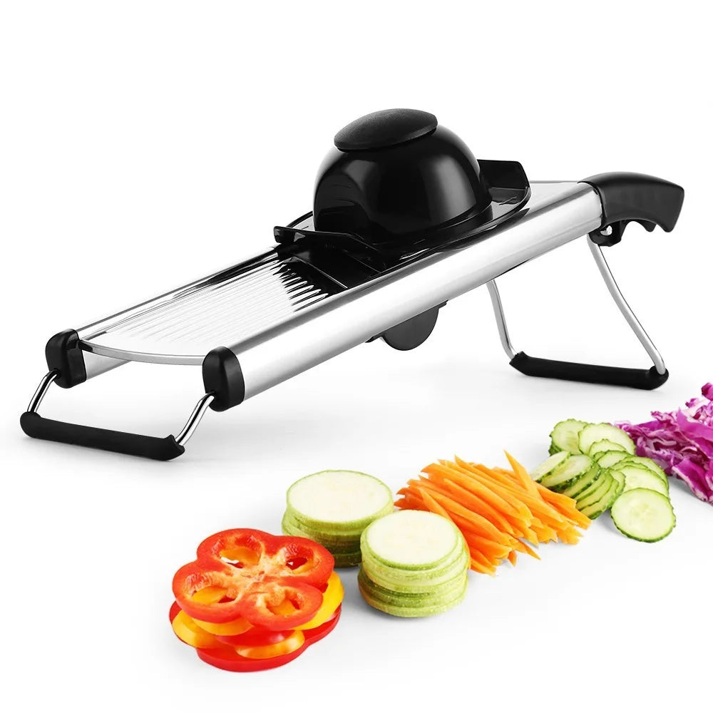 Kitchen Gadgets Adjustable Vegetable Slicer Stainless Steel Efficient Vegetable Cutter Professional Vegetable Chopper Potato