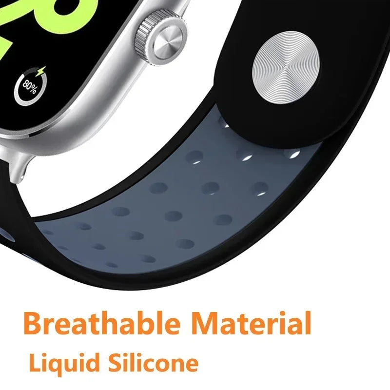 Watch Strap For Xiaomi Mi Band 9 Pro 8 Pro Wristband Silicone Bracelet Wrist Straps For Redmi Watch 4 5 Smartwatch Accessories