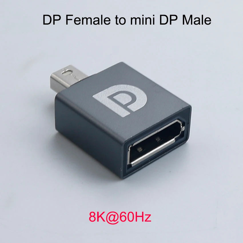 YuXi 4K 8K Displayport To Mini Displayport Adapter Mini DP to DP Cable Extender For Projector Notebook PC TV Monitor Converter