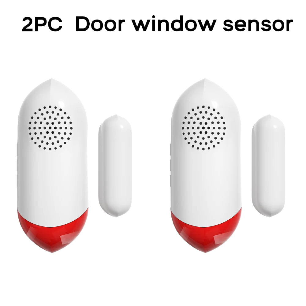 Smart WiFi Door & Window Sensor — 100dB Siren, LED Alert & APP Control
