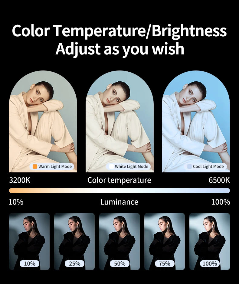 Mini Fill Light RGB LED Straight Pocket Video Photography Lighting Pocket Live Vlog Clip for Phone iPhone iPad Laptop Camera
