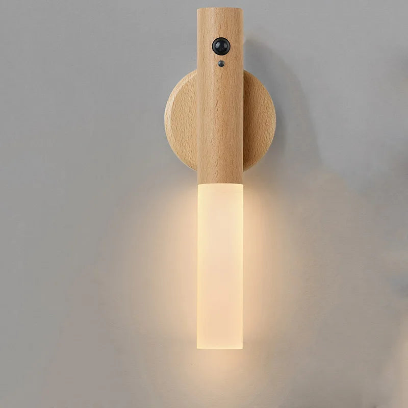 Motion Sensor Night Light — Rechargeable Magnetic Wall Lamp for Hallway, Bedroom & Stairs