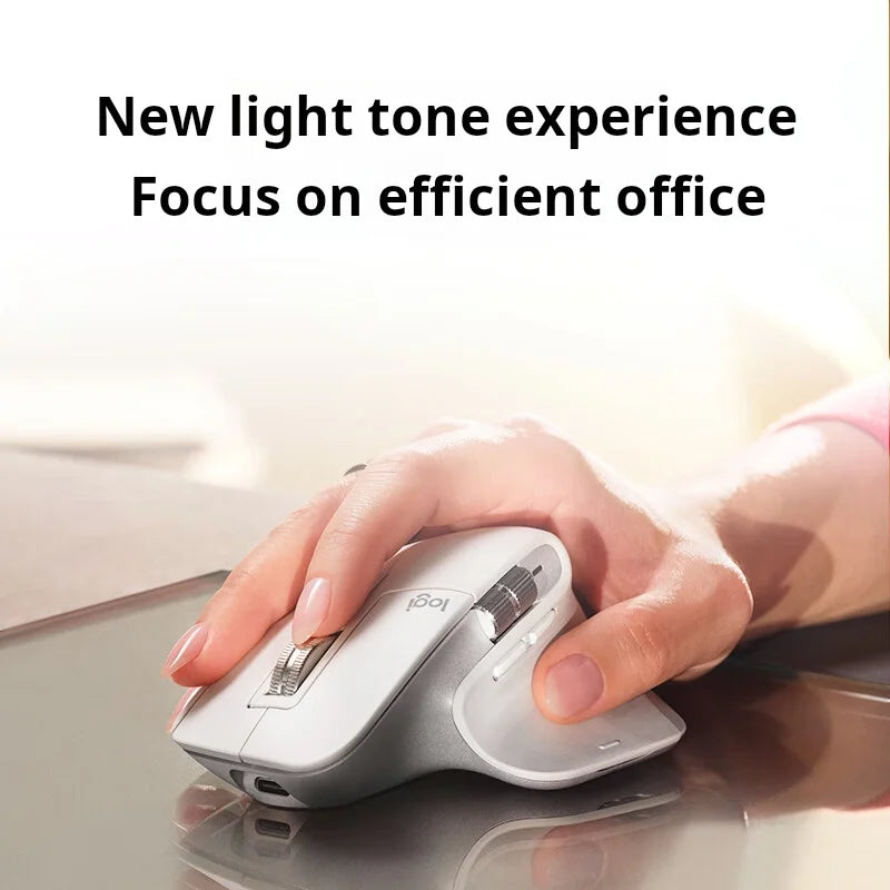 Logitech MX Master 3S Wireless Bluetooth Mouse, Master Series - Ergonomic, Silent, High-End Office Mouse in Graphite