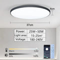 Smart LED Ceiling Lamp — Dimmable, APP & Remote Control, 36W/50W