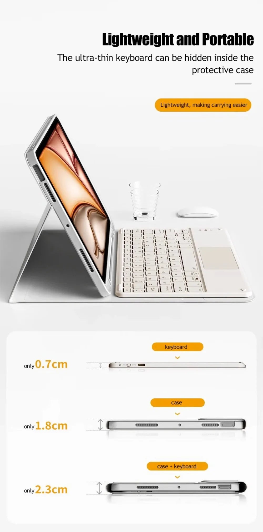 Keyboard Wireless Mouse Magic For iPad Pro 13 11 Case M5 M4 2026 M3 Air 13 11 5 4 10.2 9 8 7 Generation Case Bluetooth Keyboard